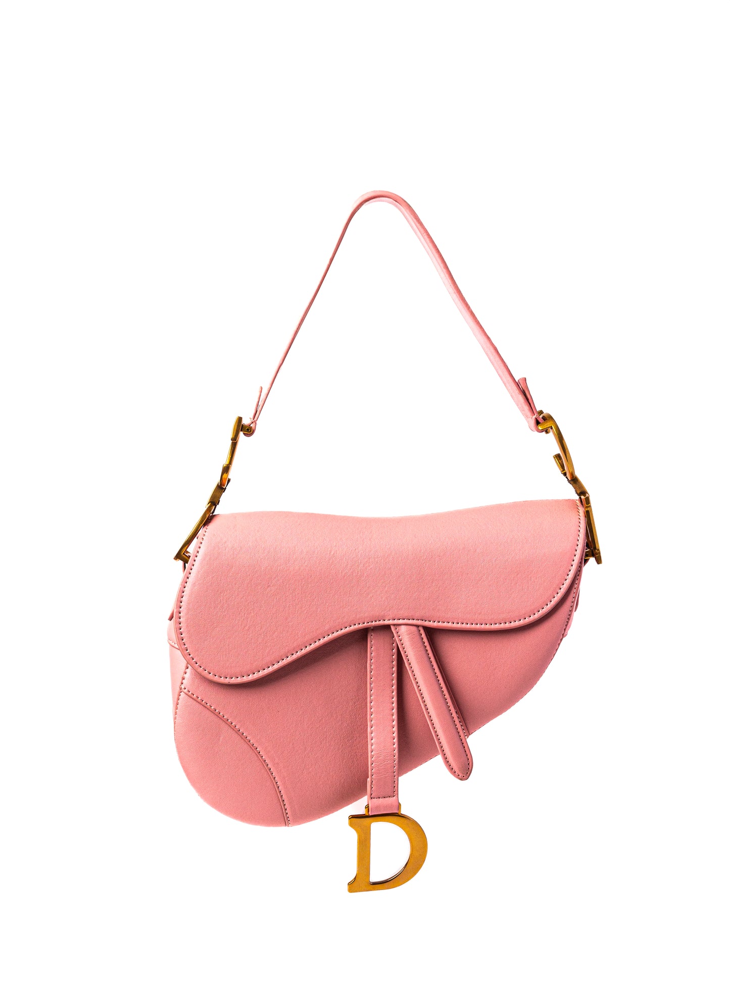 Dior G5- Pink Crescent Saddle Bag